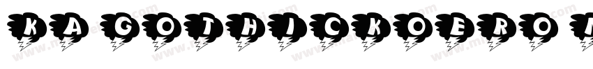KA GOTHICKOERO M字体转换